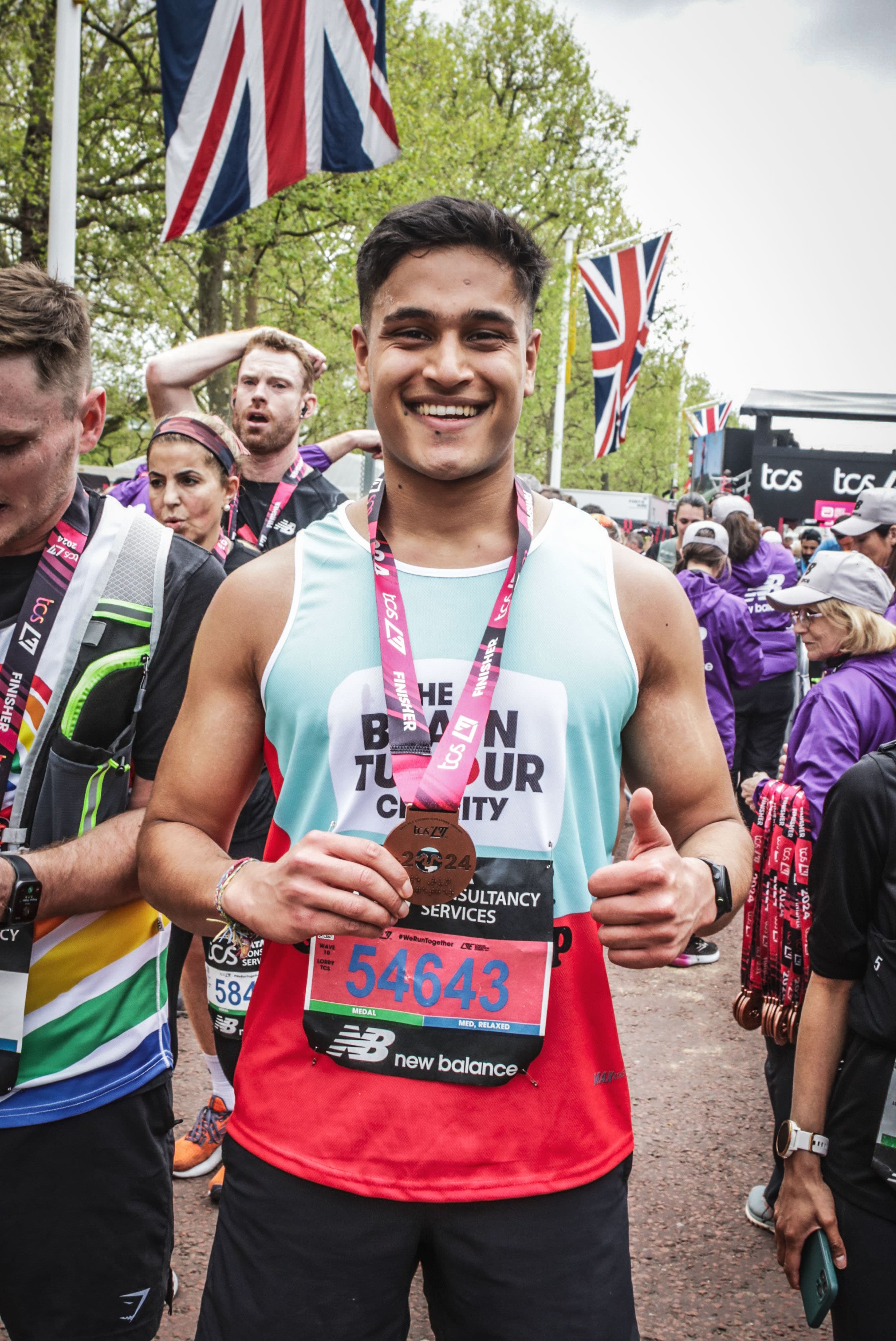 Crossing the finish line