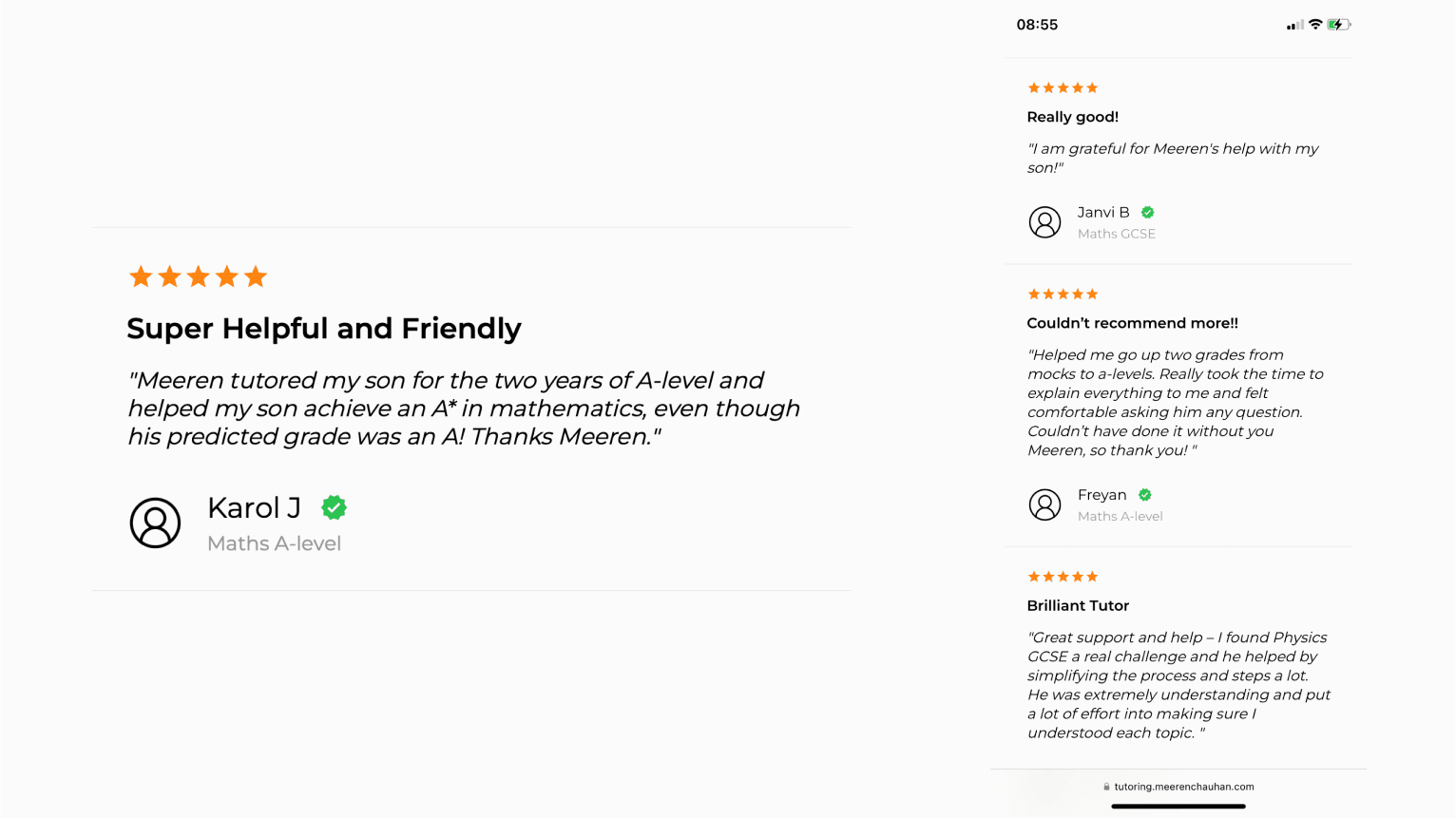 phone layout and single