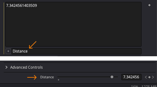 Distance Variable Screenshot